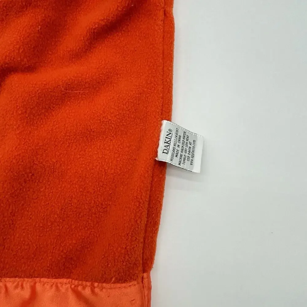VTG Dakin Clown Lovey Baby Blanket Orange Satin Trim Bow Security HTF